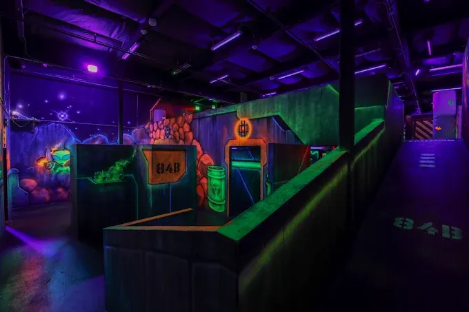 SacTag laser tag arena entrance in Sacramento California