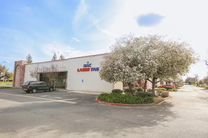 Exterior view of SacTag indoor entertainment center at 9823 Old Winery Place, Sacramento, CA