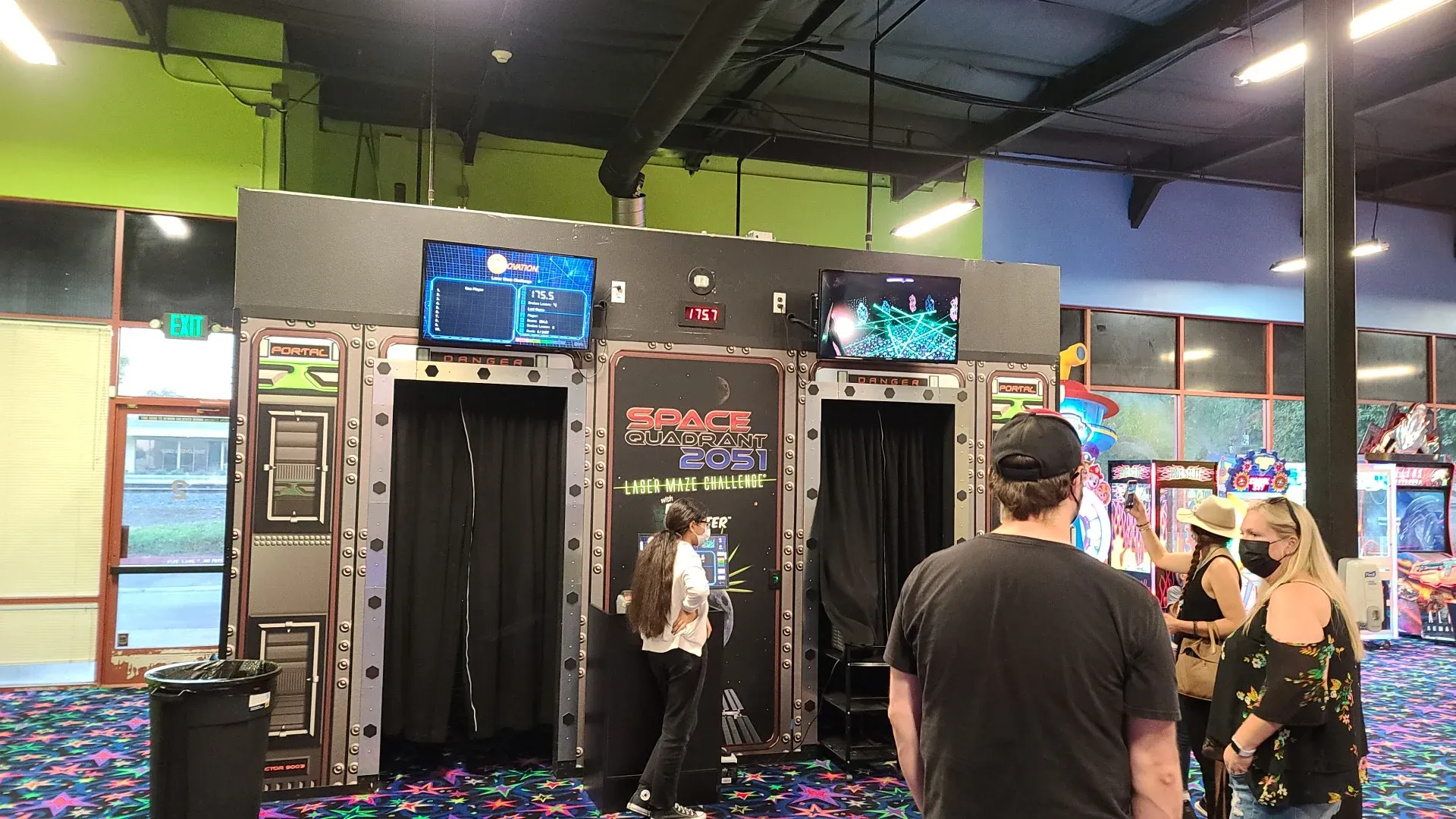 Laser maze challenge at SacTag indoor entertainment center