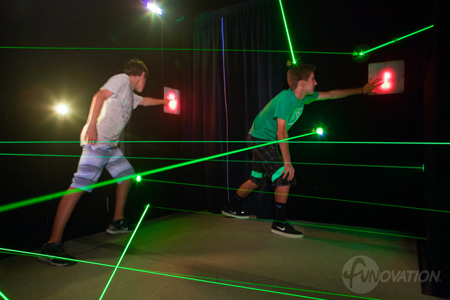 Playing laser maze as a team